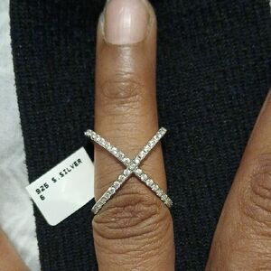 Sterling Silver Criss-Cross Ring